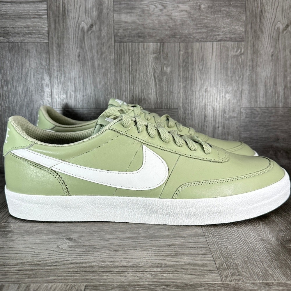 Nike Court Vintage Sneakers Mens 13 Olive Green Leather Retro NEW HM9431-301